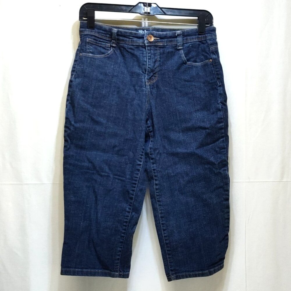 Style & Co Jeans 6P Tummy Control High Waist Capri Jeans Cotton / Spandex Blend